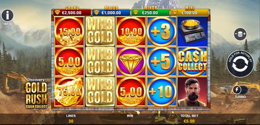 Gold Rush Cash Collect Slot Playtech